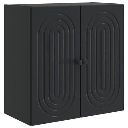 Mobiletto a muro Nero 59 x 31 x 60 cm Legno ingegnerizzato | homemem39