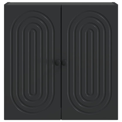 Mobiletto a muro Nero 59 x 31 x 60 cm Legno ingegnerizzato | homemem39