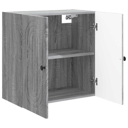 Mobiletto a muro Sonoma grigio 59 x 31 x 60 cm