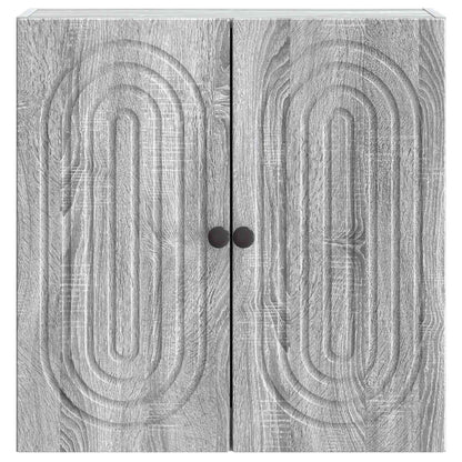 Mobiletto a muro Sonoma grigio 59 x 31 x 60 cm