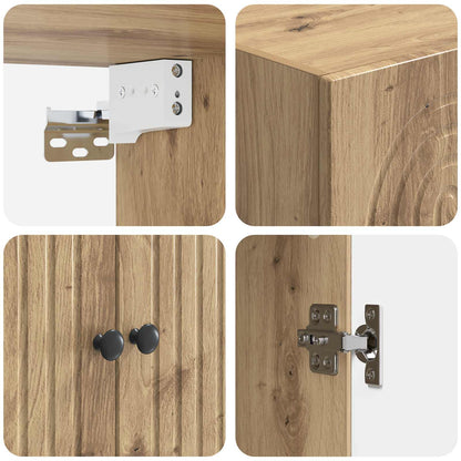 Mobiletto a muro Rovere Artigianale 59 x 31 x 60 cm | homemem39