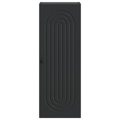 Mobiletto a muro Nero 33 x 34,5 x 90 cm Legno ingegnerizzato | homemem39