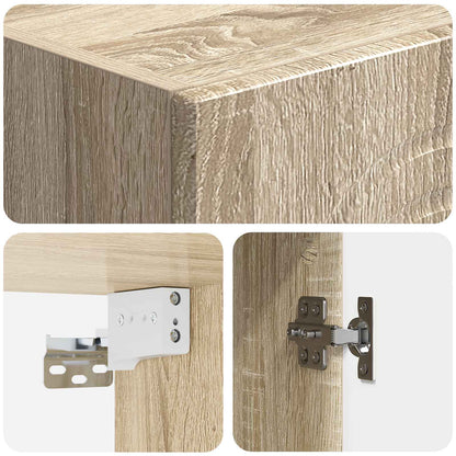 Mobiletto a muro Rovere Sonoma 33 x 34,5 x 90 cm | homemem39