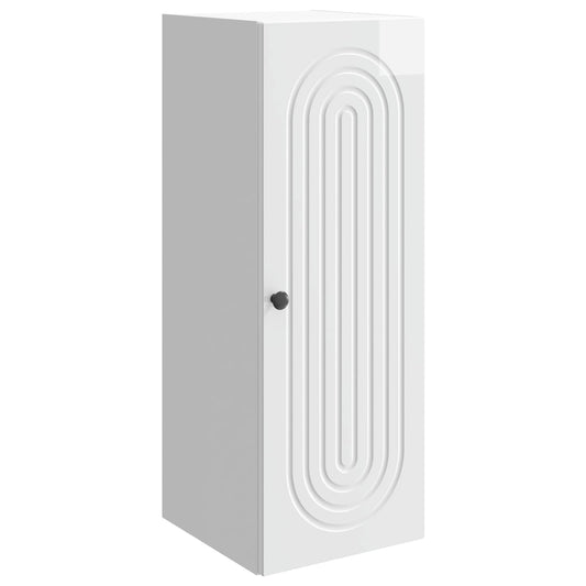 Mobiletto a muro Bianco Lucido 33 x 34,5 x 90 cm | homemem39