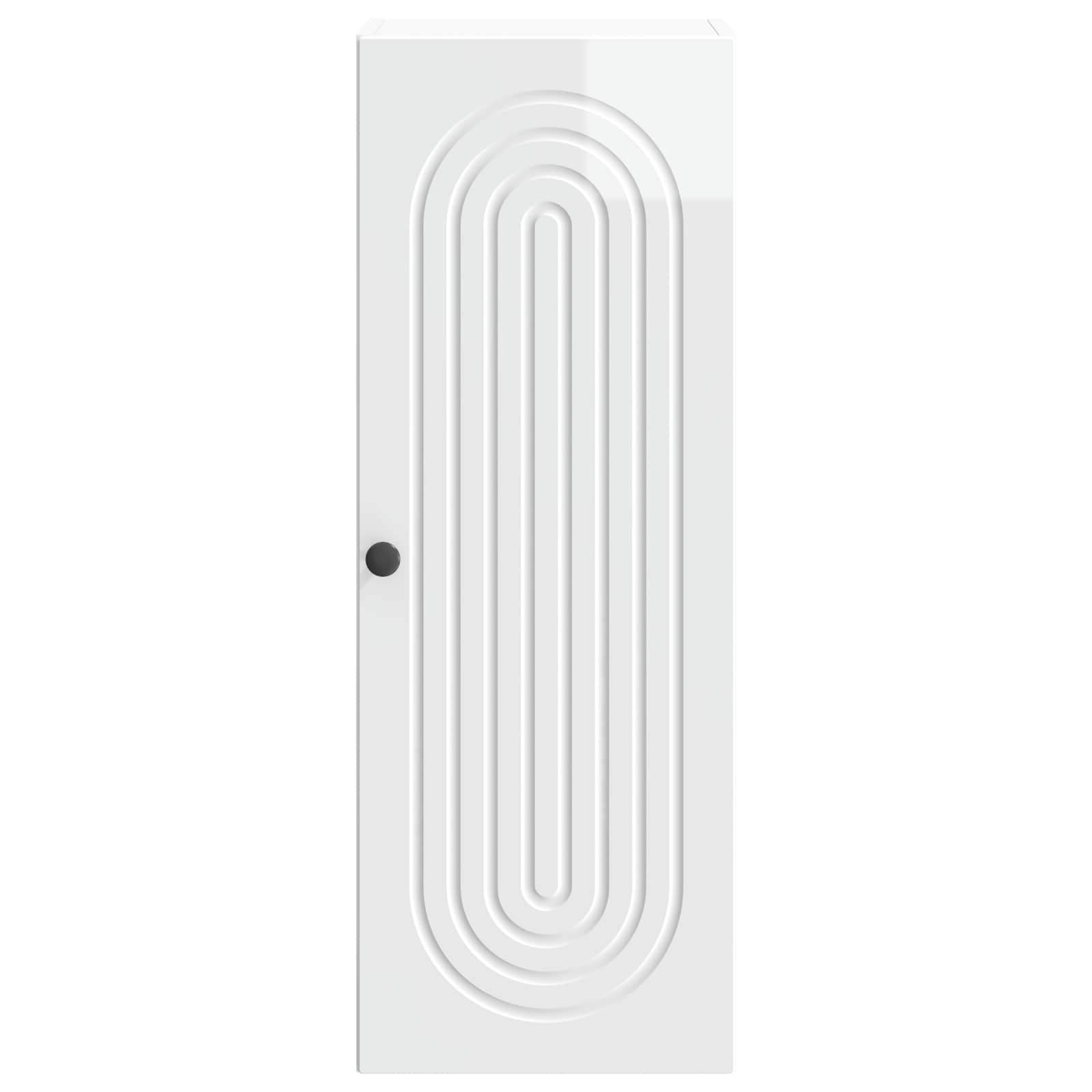 Mobiletto a muro Bianco Lucido 33 x 34,5 x 90 cm | homemem39