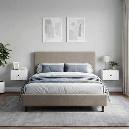 Mobiletto da notte a muro 2 pz Bianco 33 x 34,5 x 20 cm