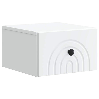 Mobiletto da notte a muro 2 pcs Bianco 33 x 34,5 x 20 cm | homemem39