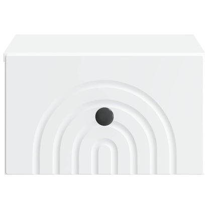 Mobiletto da notte a muro 2 pcs Bianco 33 x 34,5 x 20 cm | homemem39