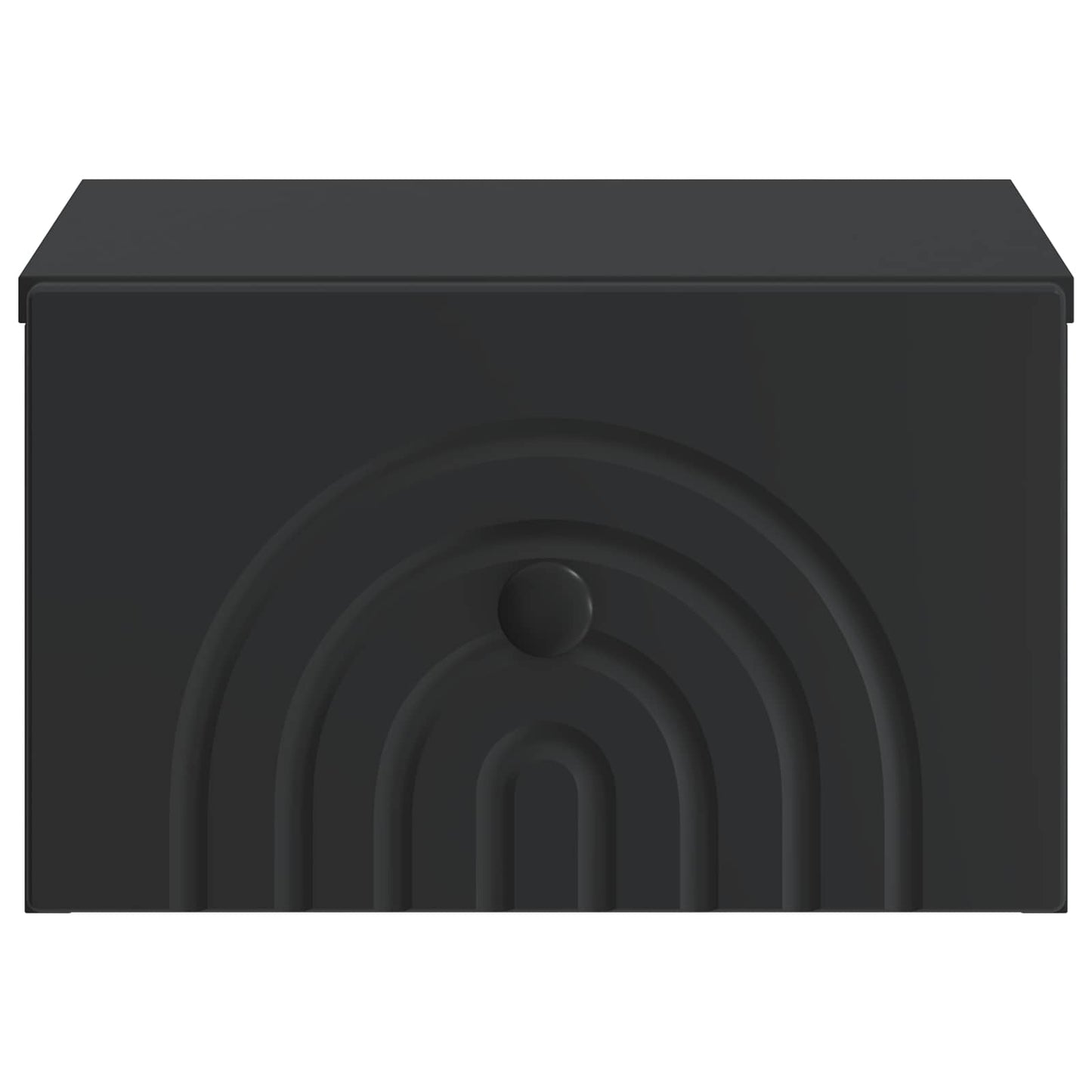 Mobiletto da notte a muro con cassetto Nero 33 x 34,5 x 20 cm | homemem39