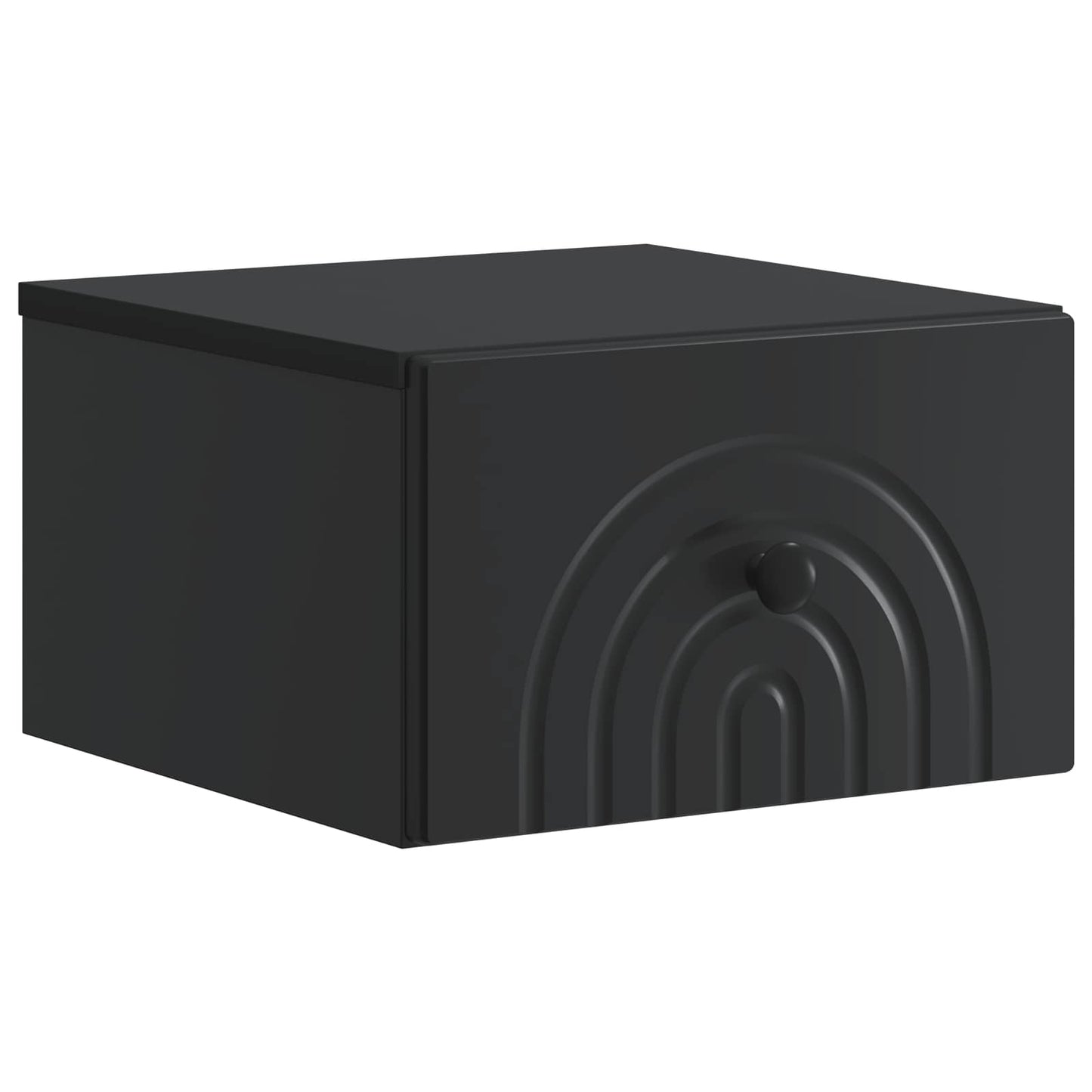 Mobiletto da notte a muro 2 pcs Nero 33 x 34,5 x 20 cm | homemem39