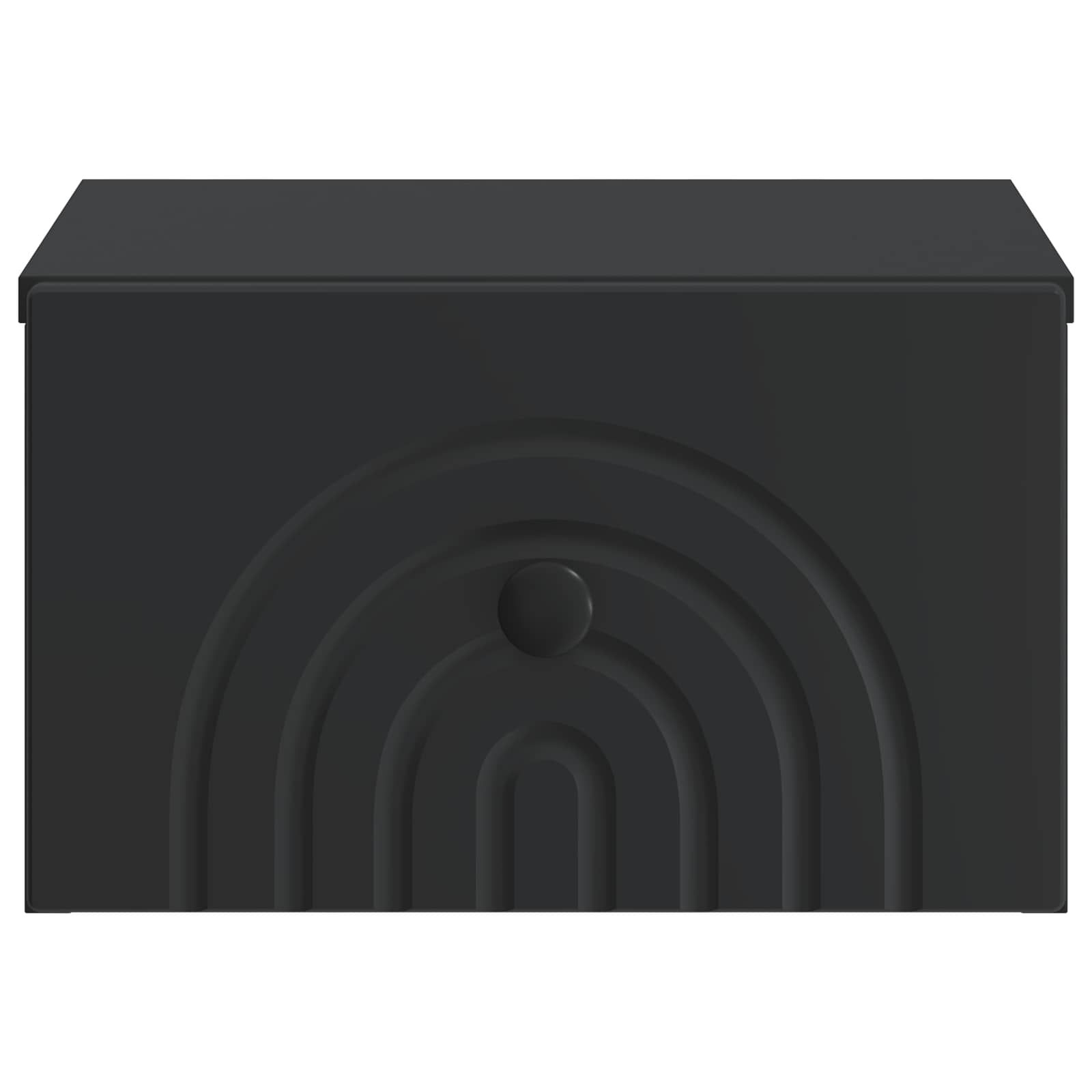Mobiletto da notte a muro 2 pcs Nero 33 x 34,5 x 20 cm | homemem39