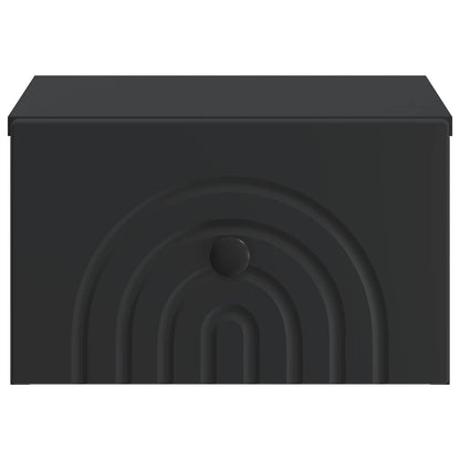 Mobiletto da notte a muro 2 pcs Nero 33 x 34,5 x 20 cm | homemem39