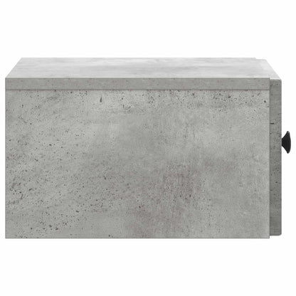 Mobiletto da notte a muro Grigio Cemento 33 x 34,5 x 20 cm | homemem39