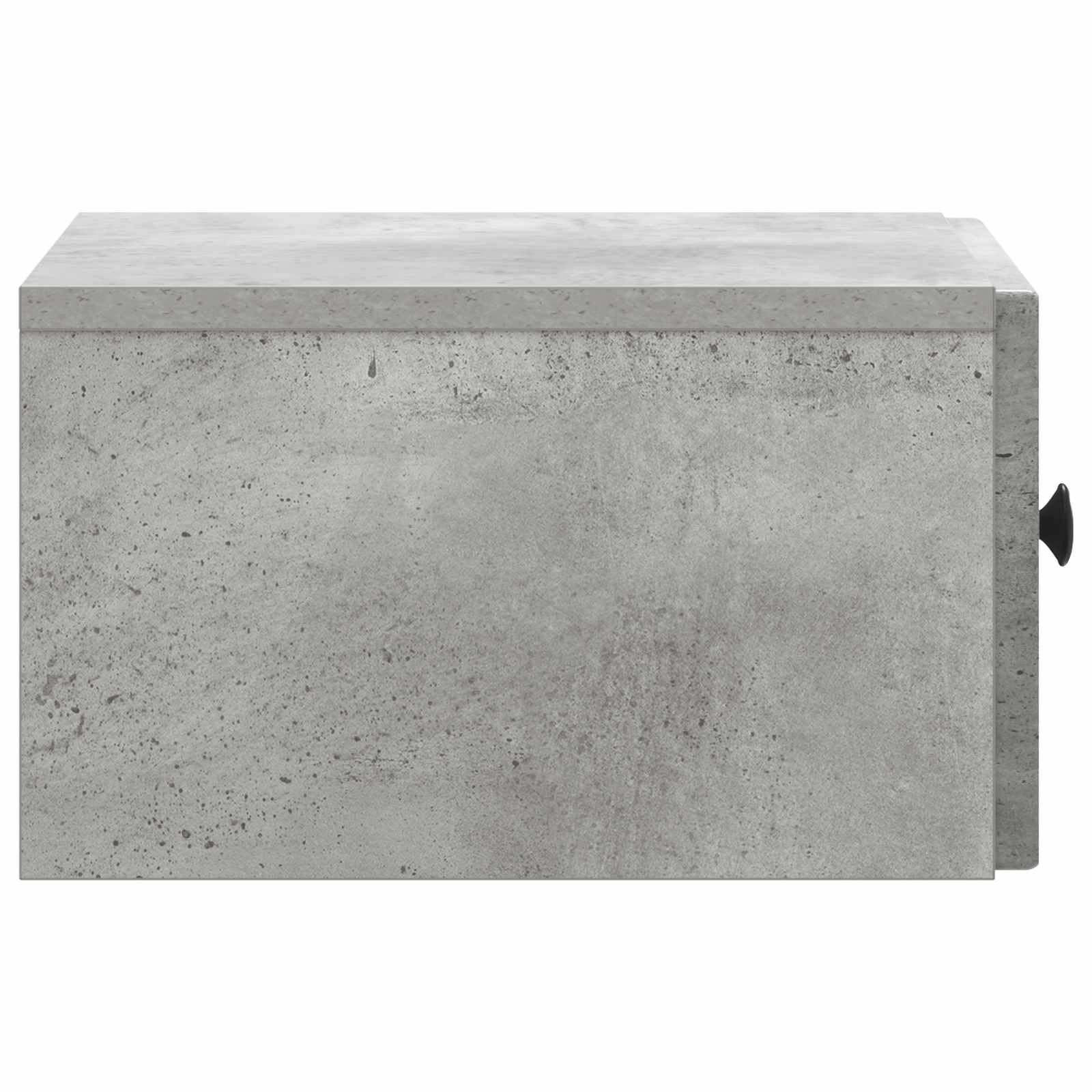 Mobiletto da notte a muro con cassetto 2 pcs Grigio Cemento | homemem39