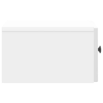 Mobiletto da notte a muro Bianco Lucido 33 x 34,5 x 20 cm | homemem39