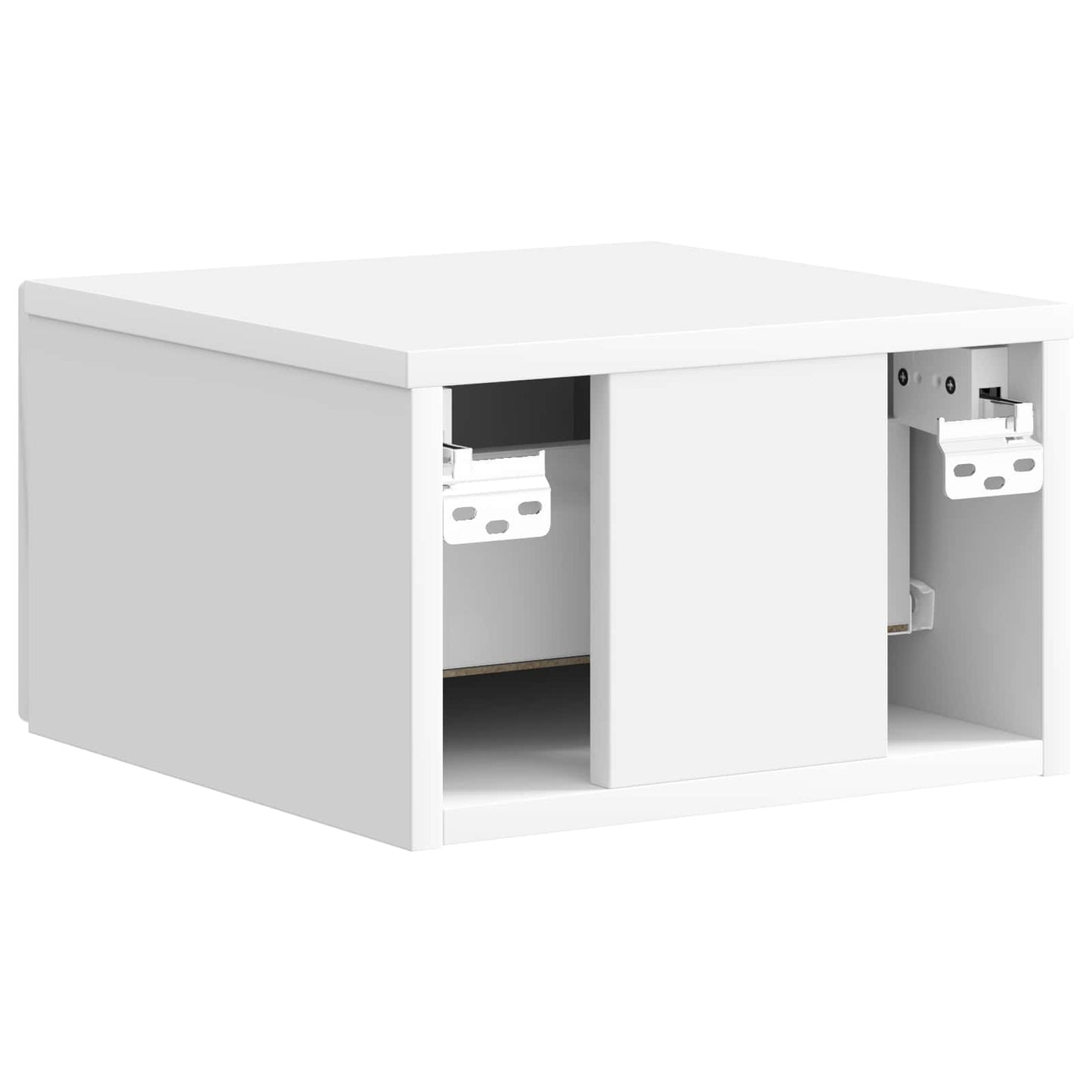 Mobiletto da notte a muro 2 pcs Bianco Lucido 33 x 34,5 x 20 cm | homemem39