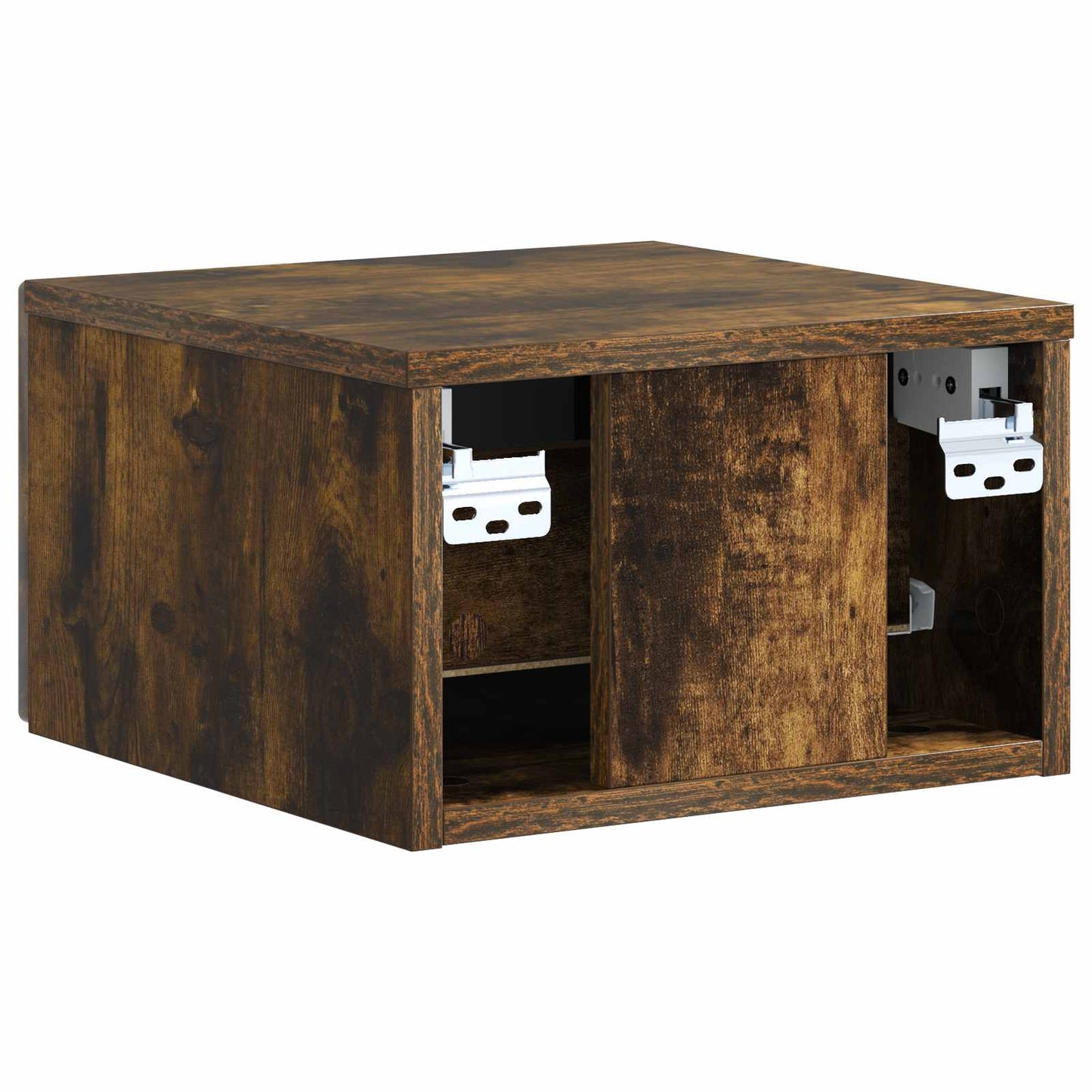 Mobiletto da notte a muro Rovere Fumo 33 x 34,5 x 20 cm | homemem39