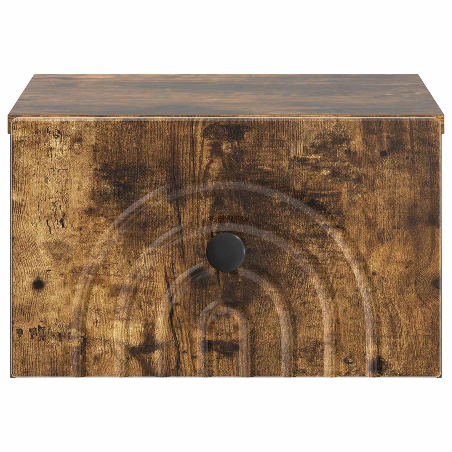 Mobiletto da notte a muro Rovere Fumo 33 x 34,5 x 20 cm
