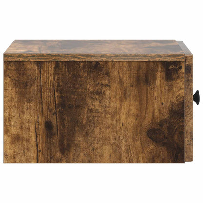 Mobiletto da notte a muro Rovere Fumo 33 x 34,5 x 20 cm | homemem39