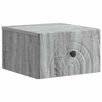 Mobiletto da notte a muro 2 pcs Grigio Sonoma 33 x 34,5 x 20 cm
