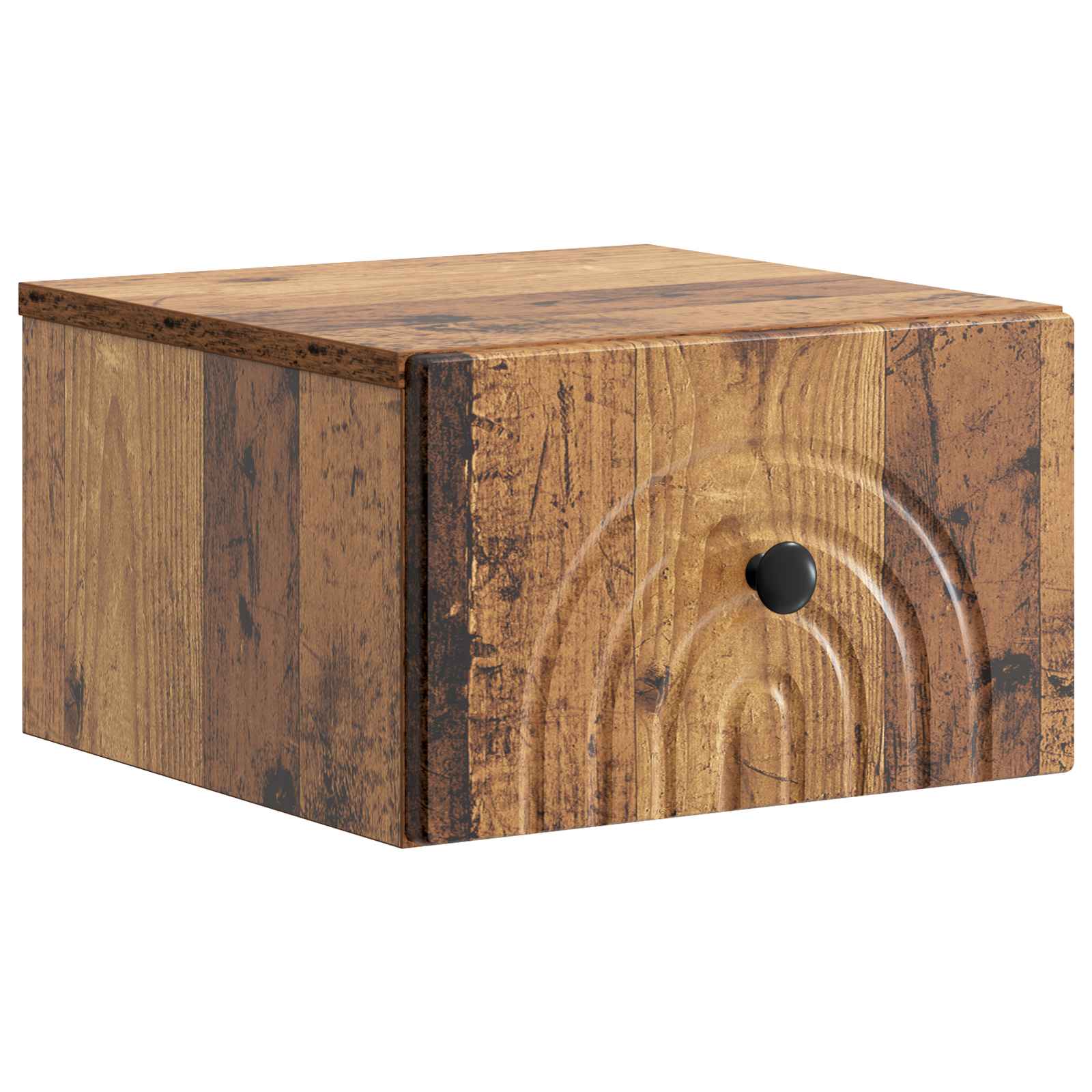 Mobiletto da notte a muro Legno antico 33 x 34,5 x 20 cm | homemem39