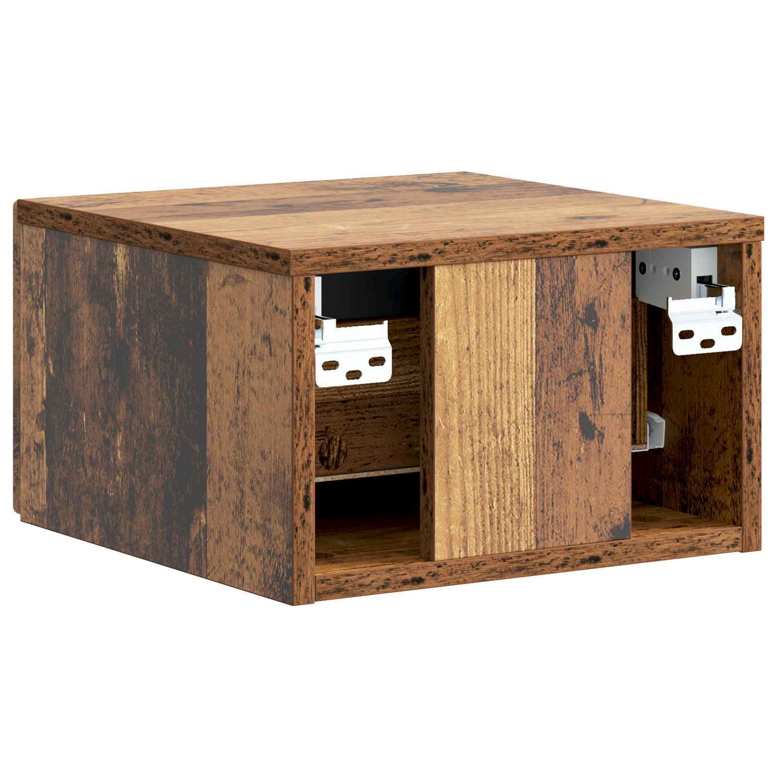 Mobiletto da notte a muro Legno antico 33 x 34,5 x 20 cm | homemem39