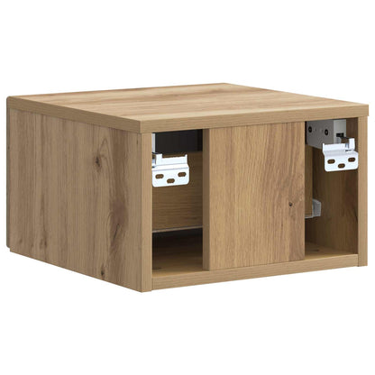 Mobiletto da notte a muro Rovere Artigianale 33 x 34,5 x 20 cm | homemem39