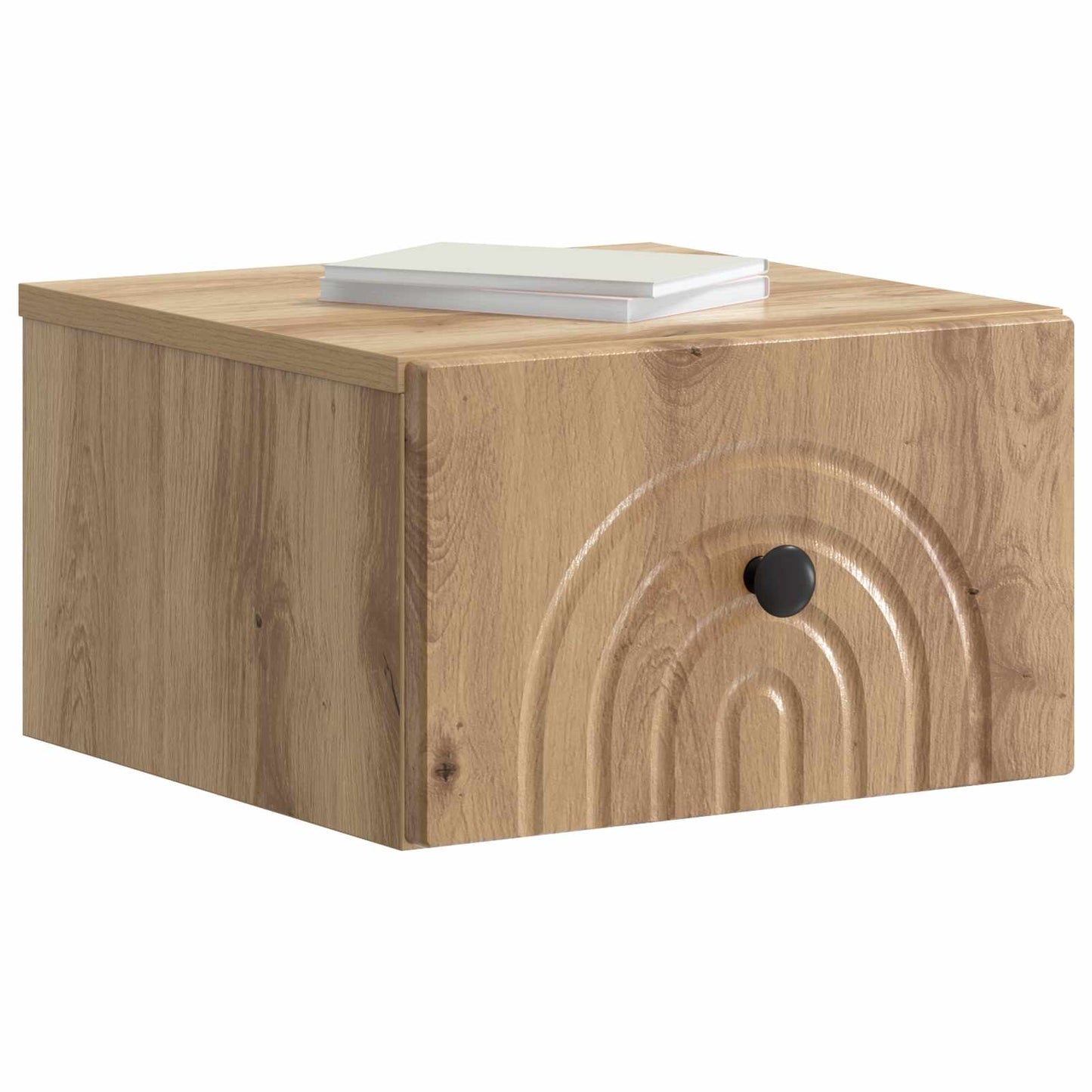 Mobiletto da notte a muro Rovere Artigianale 33 x 34,5 x 20 cm | homemem39