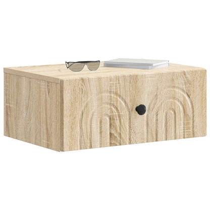Mobiletto da notte a muro Rovere Sonoma 49 x 34,5 x 20 cm | homemem39