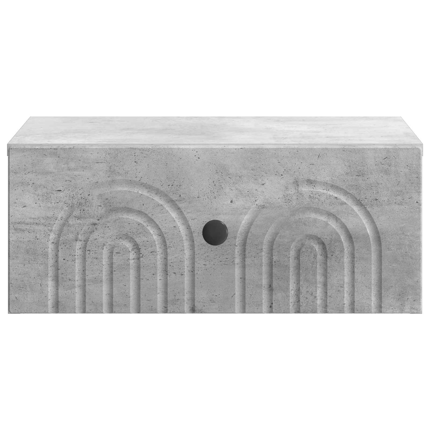 Mobiletto da notte a muro con cassetto 2 pcs Grigio Cemento | homemem39