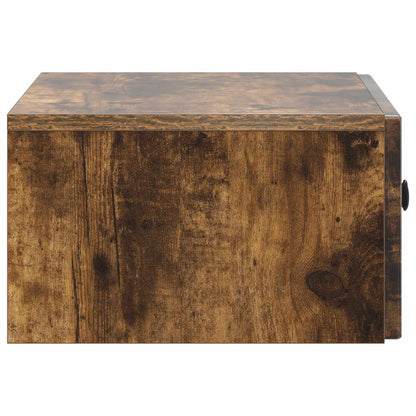 Mobiletto da notte a muro 2 pcs Rovere Fumo 49 x 34,5 x 20 cm | homemem39