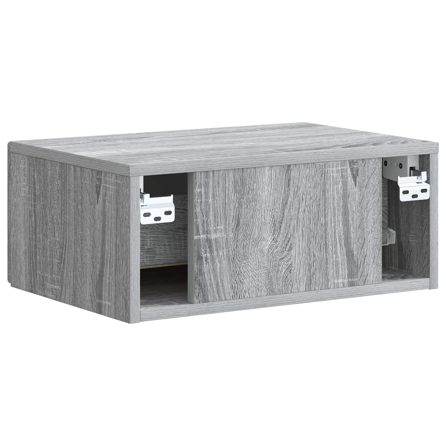Mobiletto da notte a muro Grigio Sonoma 49 x 34,5 x 20 cm | homemem39