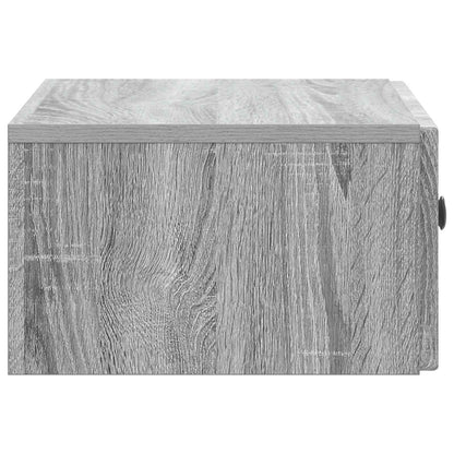 Mobiletto da notte a muro Grigio Sonoma 49 x 34,5 x 20 cm | homemem39