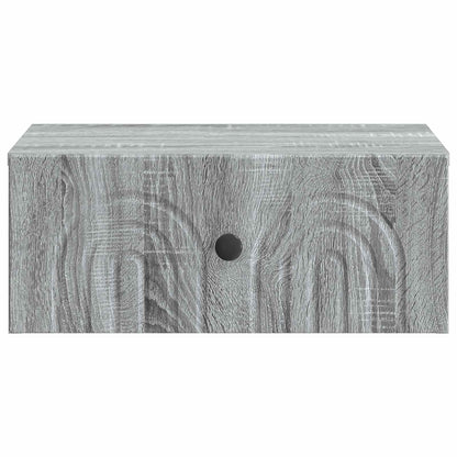 Mobiletto da notte a muro 2 pcs Grigio Sonoma 49 x 34,5 x 20 cm
