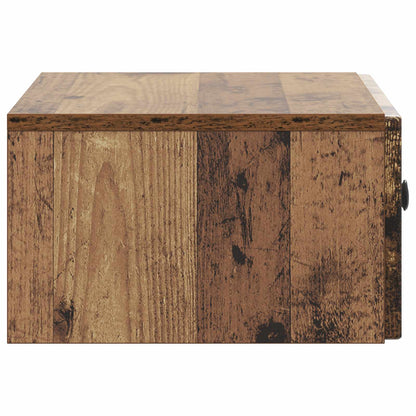 Mobiletto da notte a muro Legno antico 49 x 34,5 x 20 cm