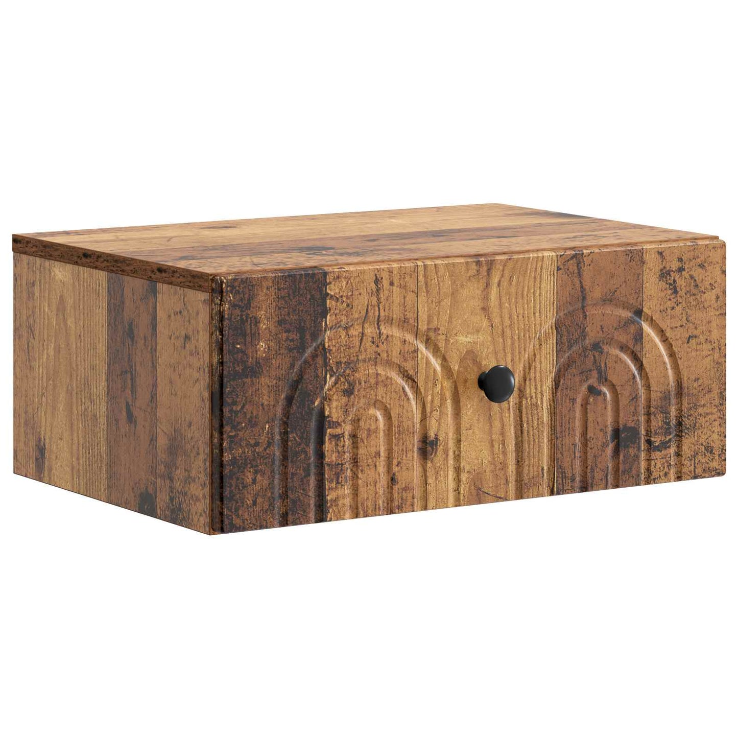 Mobiletto da notte a muro 2 pcs Legno antico 49 x 34,5 x 20 cm | homemem39