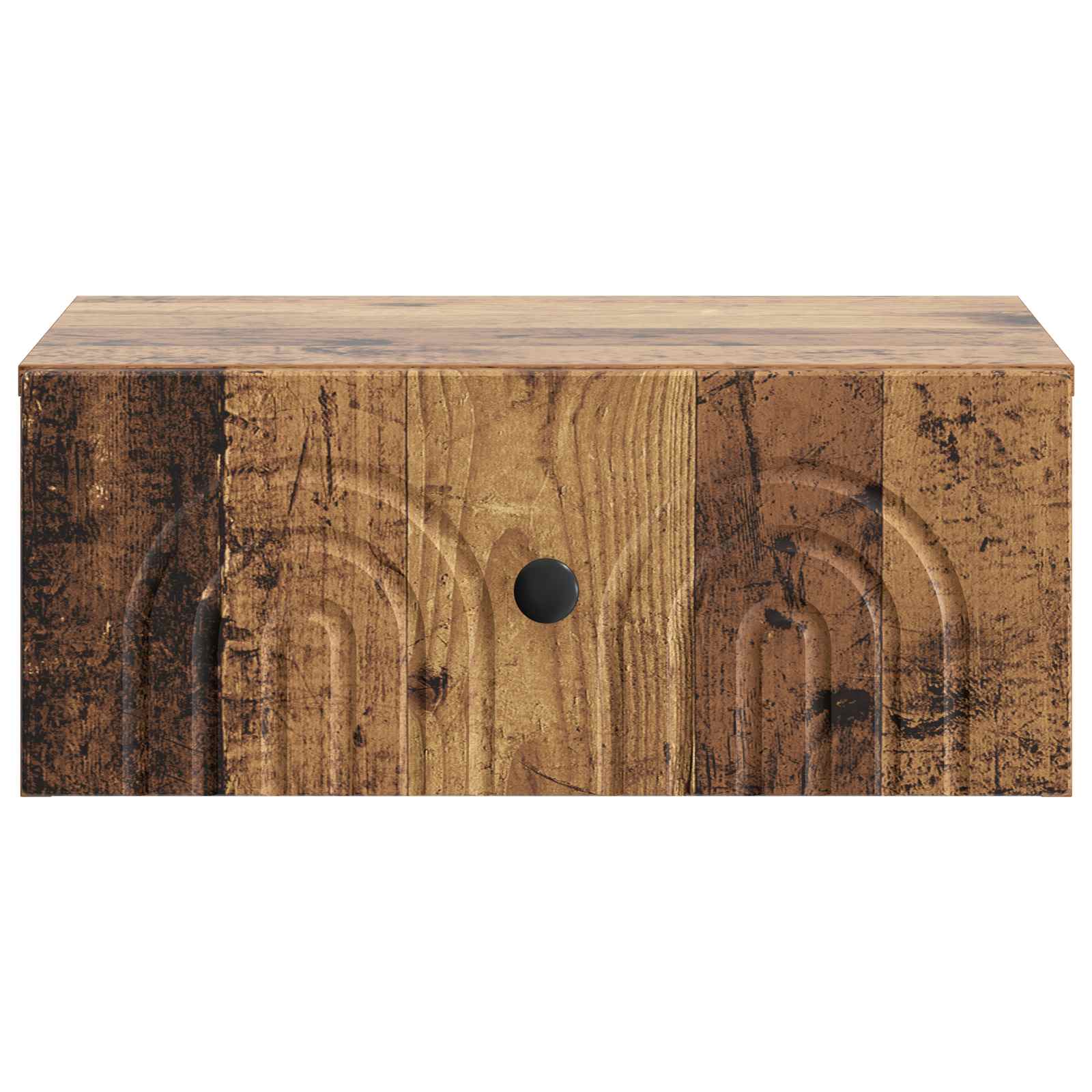 Mobiletto da notte a muro 2 pcs Legno antico 49 x 34,5 x 20 cm | homemem39