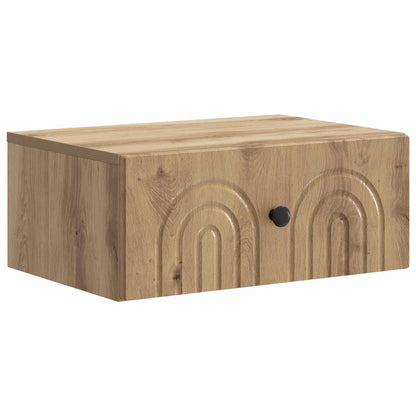Mobiletto da notte a muro Rovere Artigianale 49 x 34,5 x 20 cm | homemem39