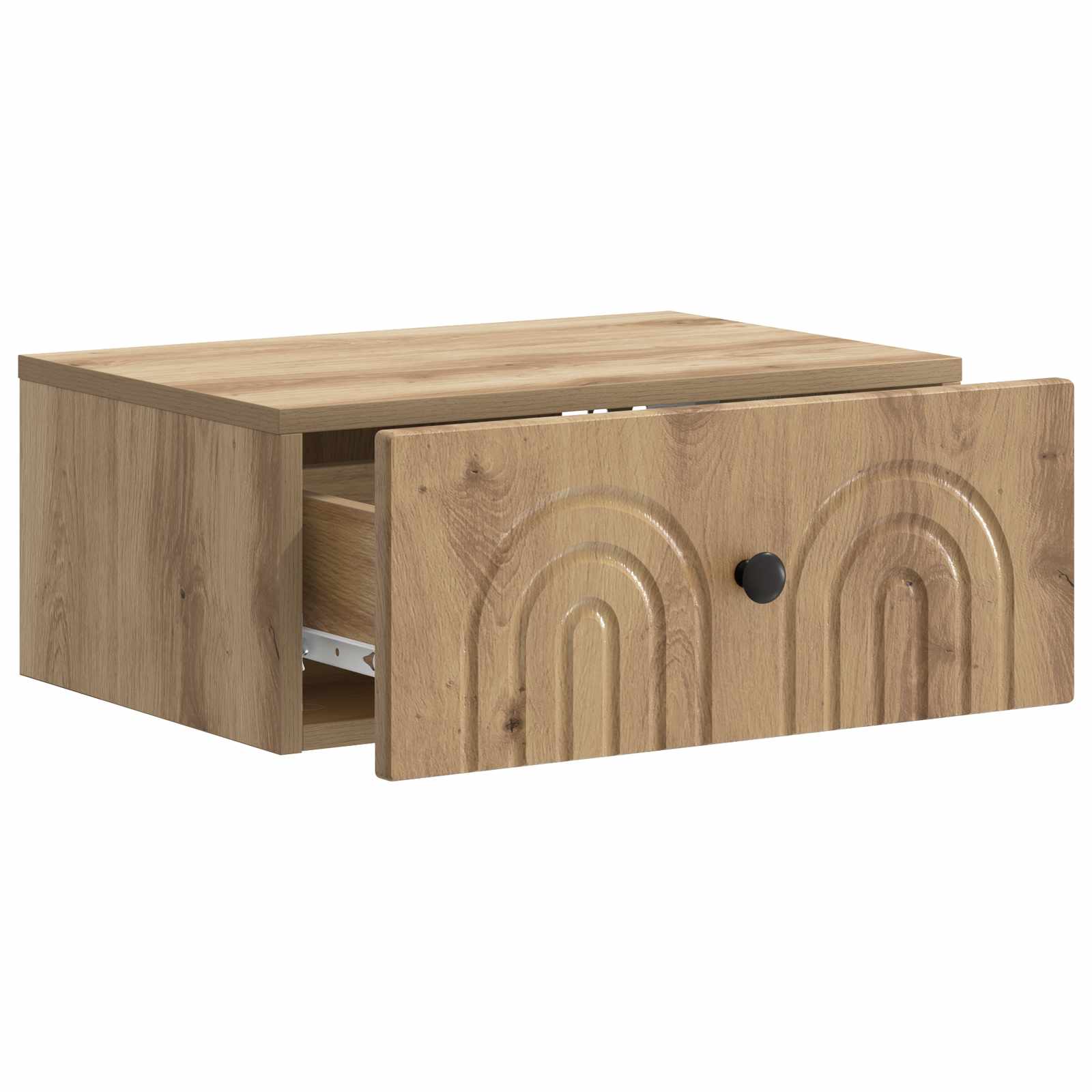 Mobiletto da notte a muro Rovere Artigianale 49 x 34,5 x 20 cm | homemem39