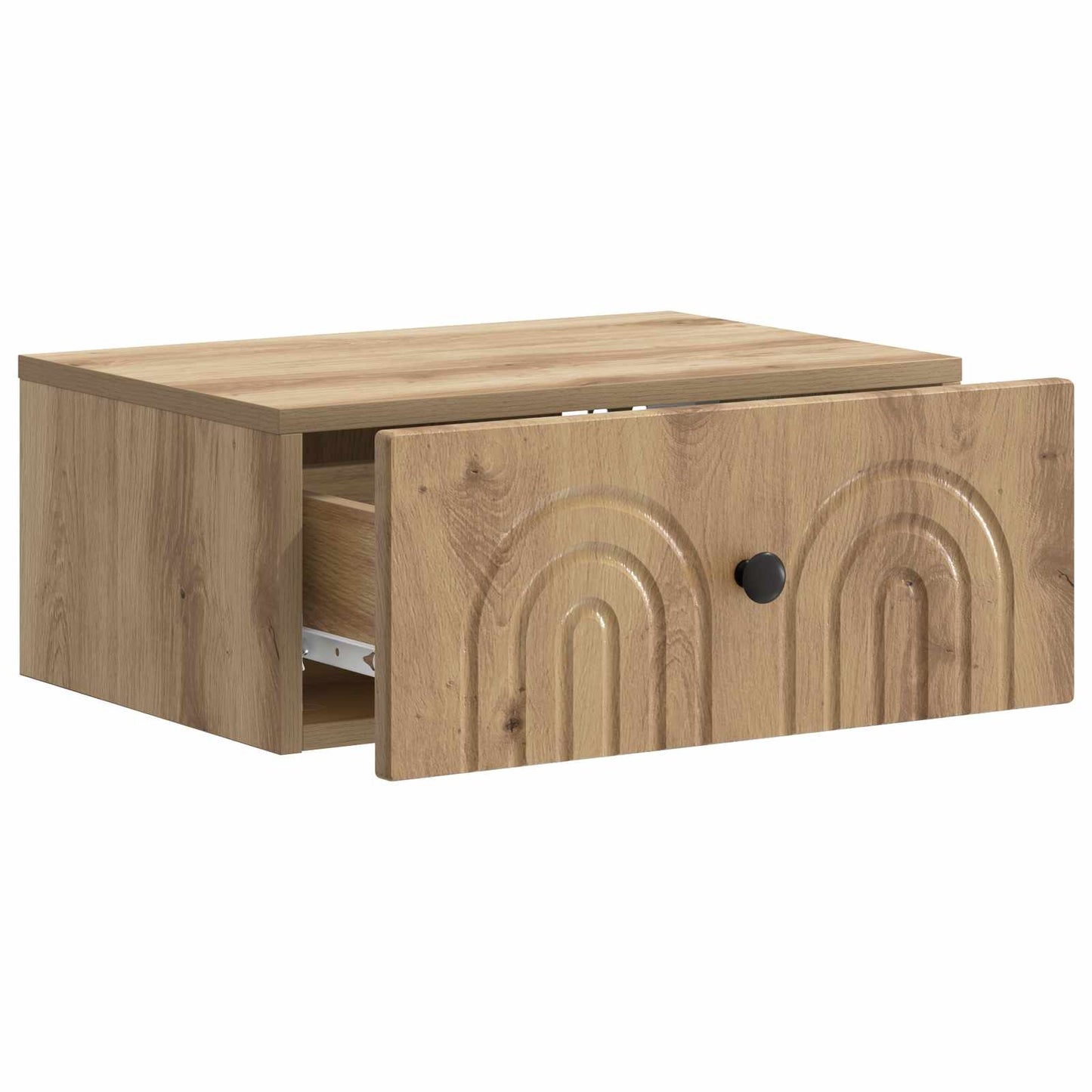 Mobiletto da notte a muro con cassetto 2 pcs Rovere Artigianale | homemem39
