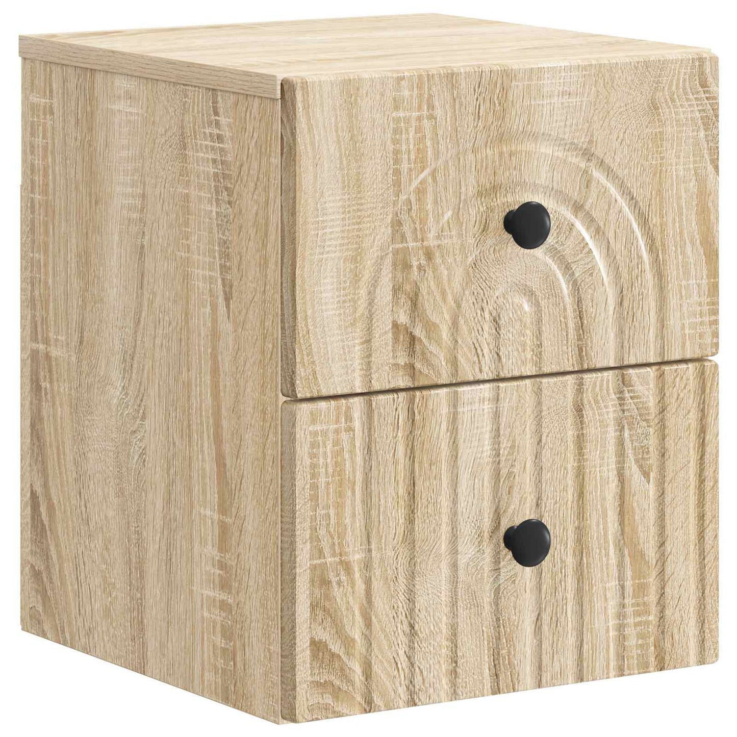 Mobiletto da notte a muro Rovere Sonoma 33 x 34,5 x 40 cm