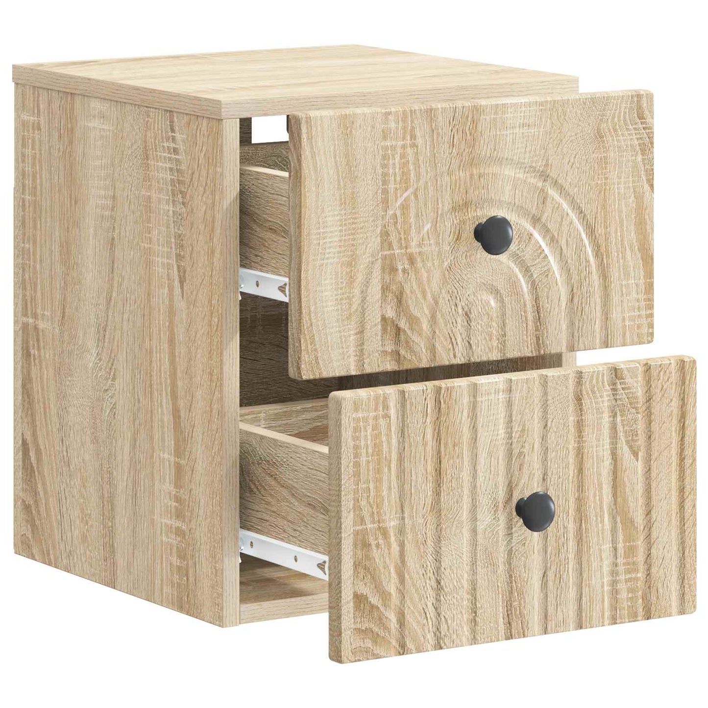Mobiletto da notte a muro Rovere Sonoma 33 x 34,5 x 40 cm