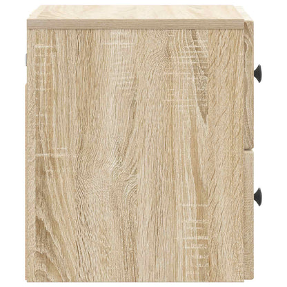 Mobiletto da notte a muro Rovere Sonoma 33 x 34,5 x 40 cm