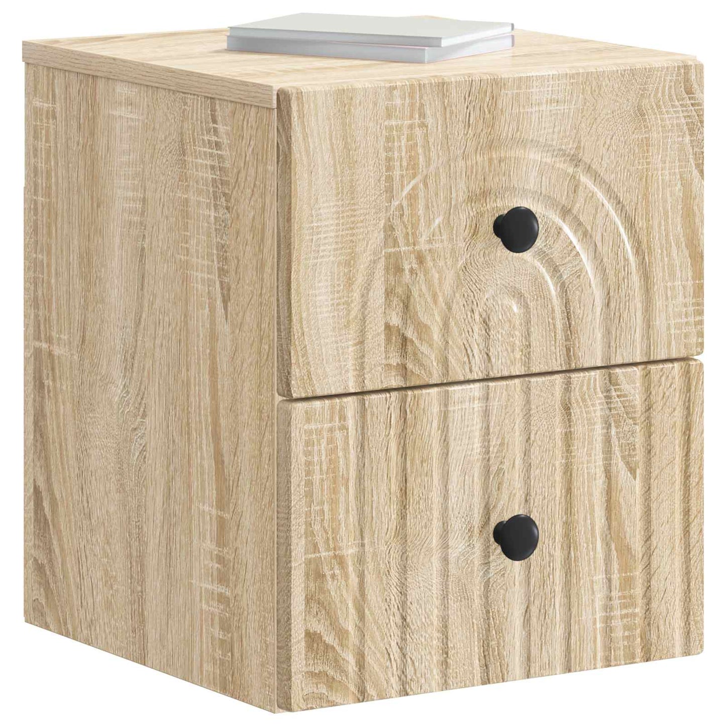 Mobiletto da notte a muro 2 pcs Rovere Sonoma 33 x 34,5 x 40 cm | homemem39