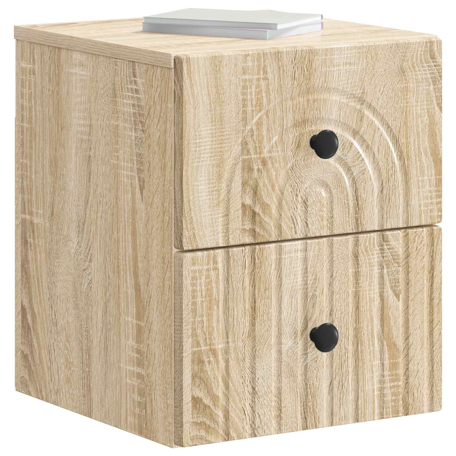 Mobiletto da notte a muro 2 pcs Rovere Sonoma 33 x 34,5 x 40 cm | homemem39