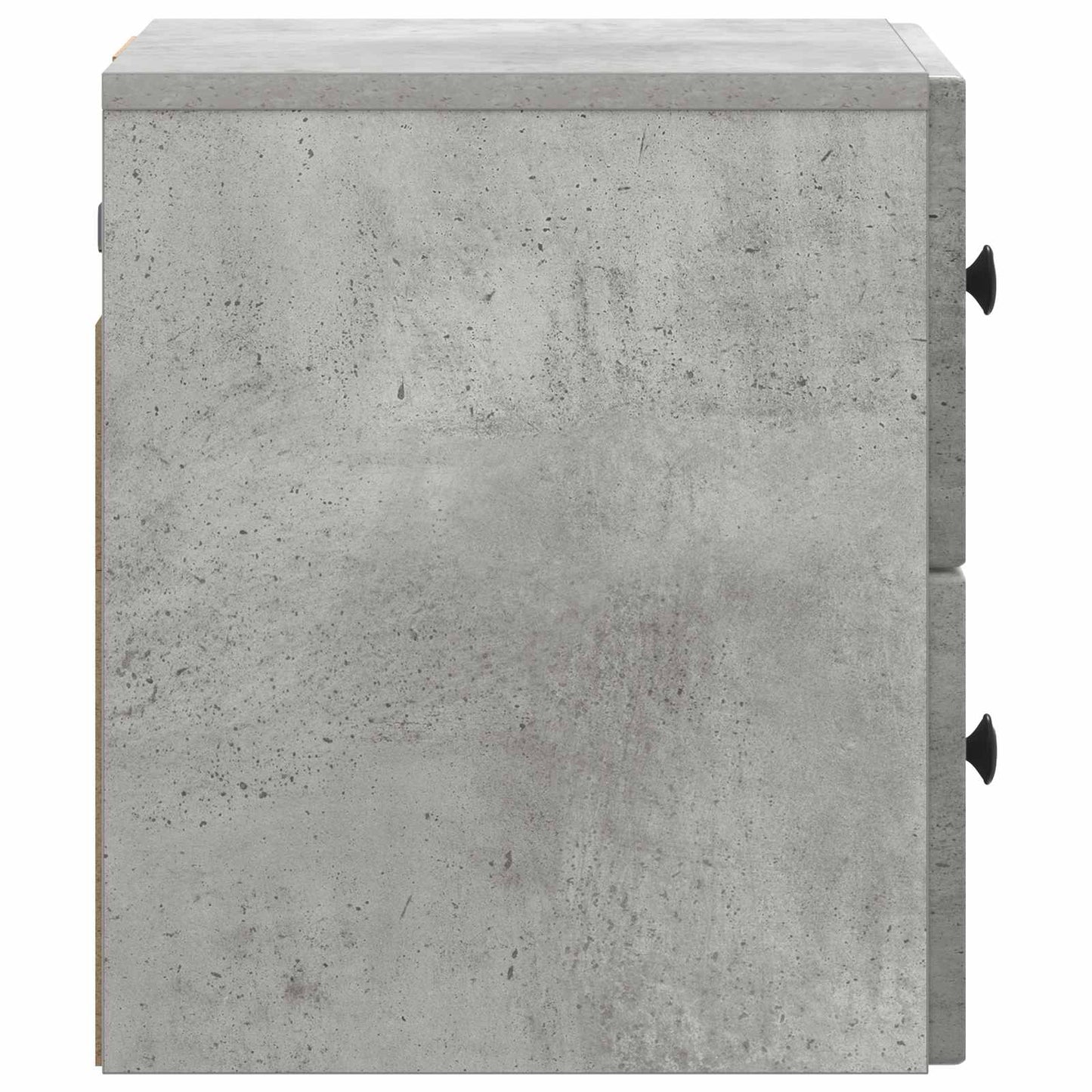 Mobiletto da notte a muro con cassetto 2 pcs Grigio Cemento | homemem39