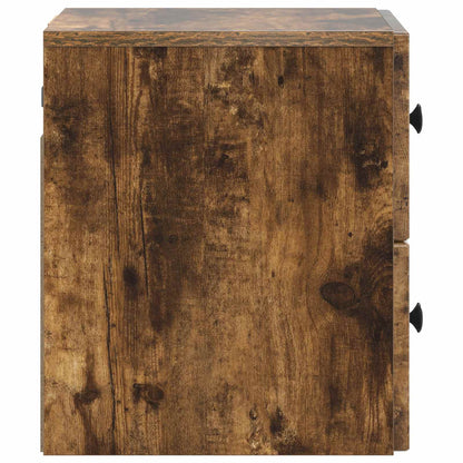 Mobiletto da notte a muro 2 pcs Rovere Fumo 33 x 34,5 x 40 cm | homemem39