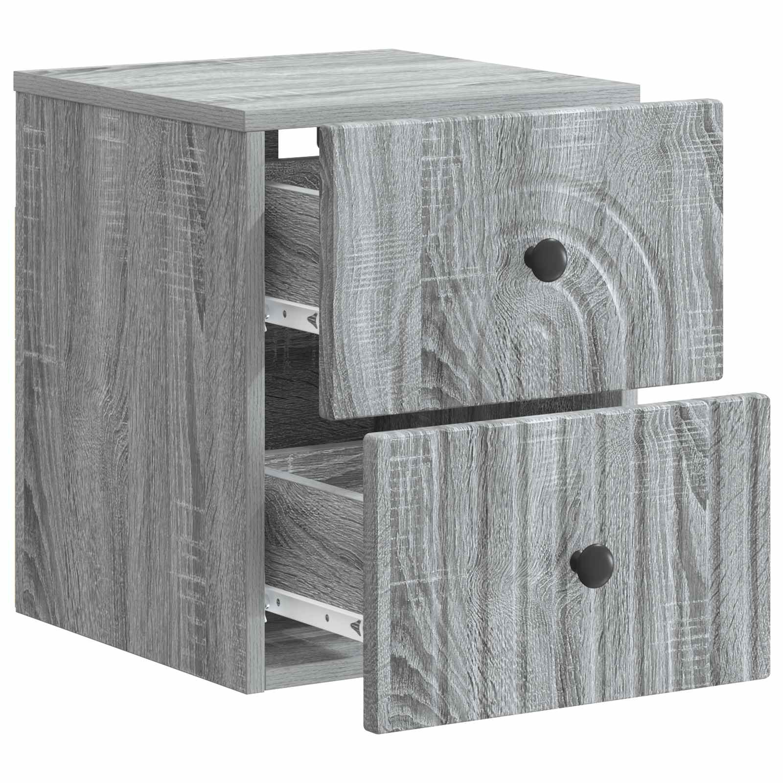 Mobiletto da notte a muro Grigio Sonoma 33 x 34,5 x 40 cm | homemem39