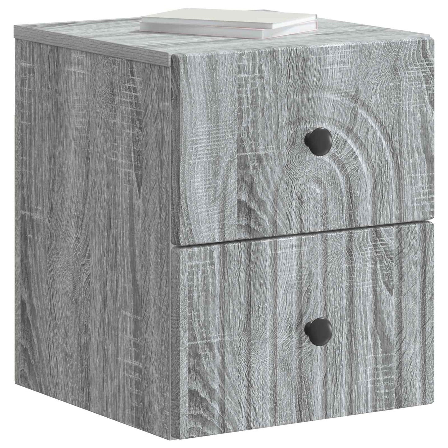 Mobiletto da notte a muro Grigio Sonoma 33 x 34,5 x 40 cm | homemem39
