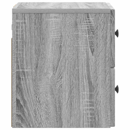 Mobiletto da notte a muro Grigio Sonoma 33 x 34,5 x 40 cm | homemem39